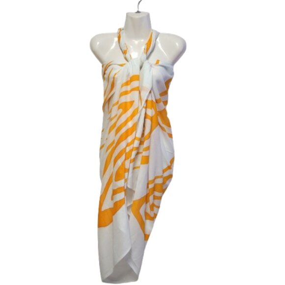 Womens Sarong Coverup Hand Painted Swimsuit Wrap Skirt Batik Pareo Beachwear NEW - Picture 1 of 5